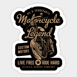 Motocycle legend motor custom Sticker